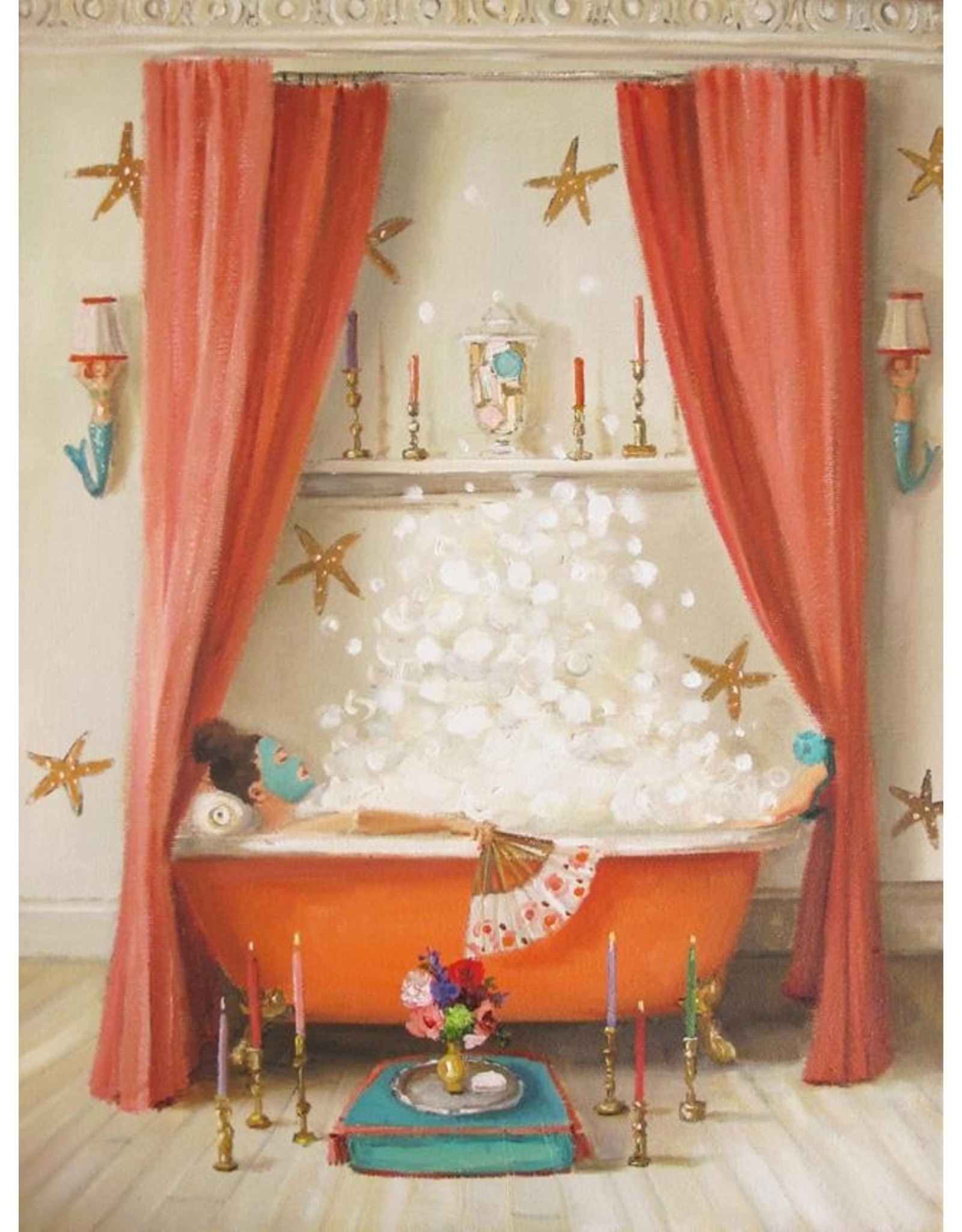 Janet Hill Studio Art Print - Princess Edwina Takes A Bath - 8.5" x 11"