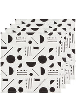 Block Print Domino Napkins - Set of 4