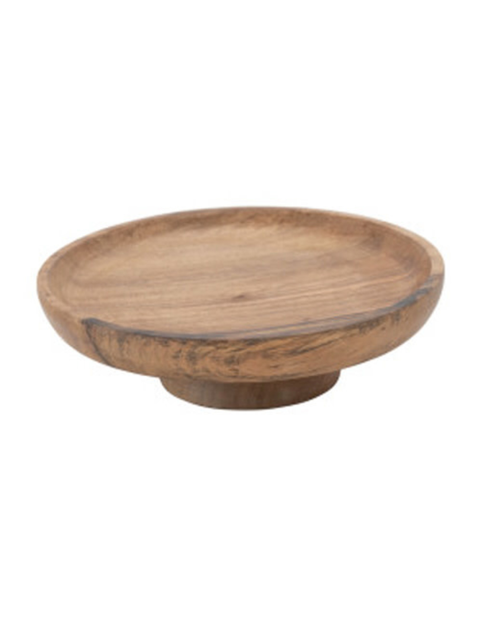 Mango Wood Footed Bowl