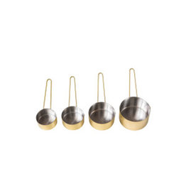 Stainless Steel Measuring Cups - Gold Finish