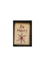 Mini Holiday Stitchery Sentiment Ornament