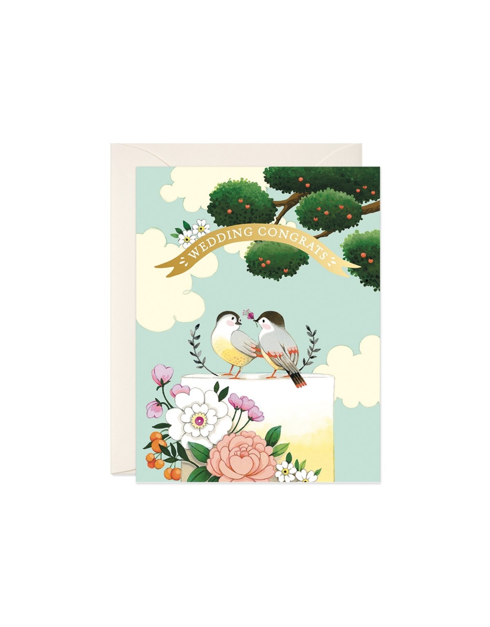 JooJoo Paper Wedding - Birds on Cake