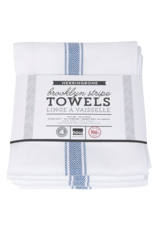 Brooklyn Stripe Delft Tea Towel Set of 4