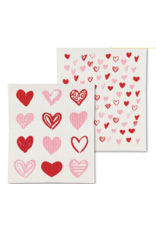 Hearts Swedish Dishcloths S/2