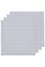 Second Spin Gingham Gray Napkins - Set of 4
