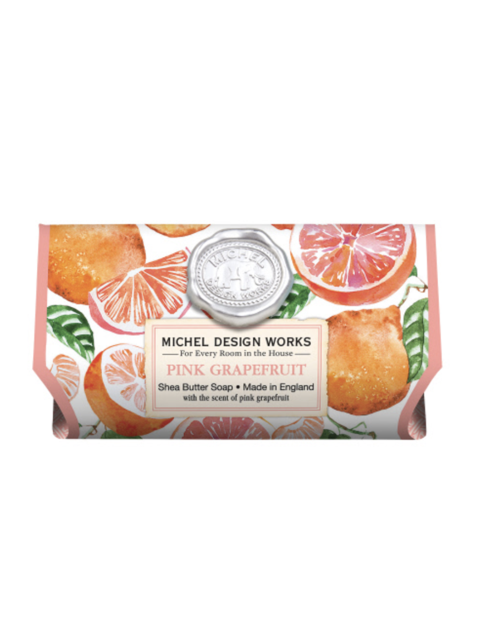 Michel Design Pink Grapefruit Large Bath Bar