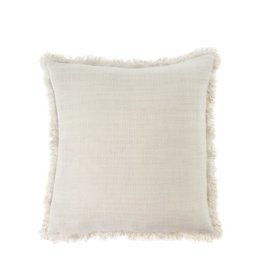 Frayed Edge Pillow - Oatmeal - 20" x 20"
