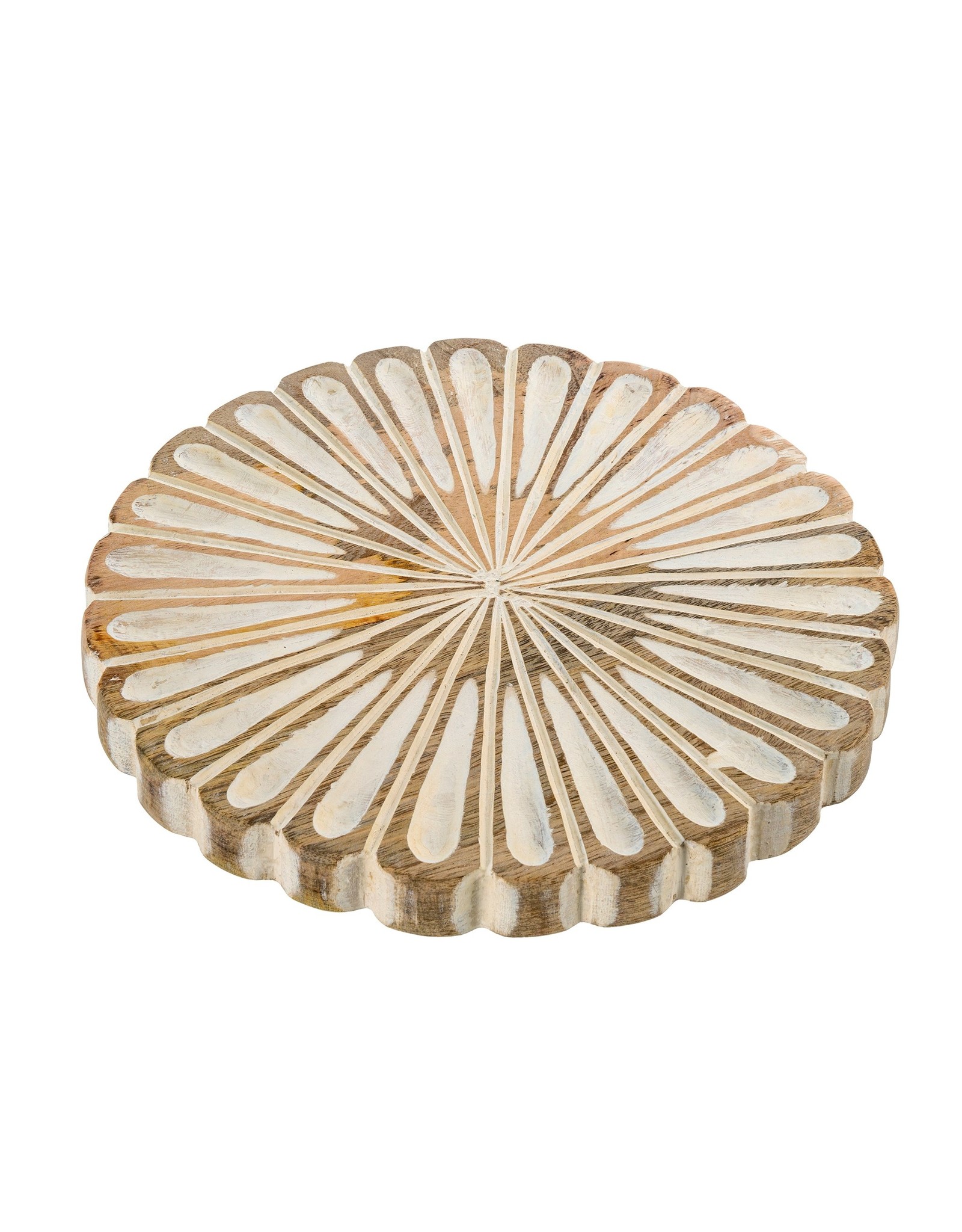 Dahlia Wooden Tray Round