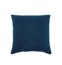 Lina Linen Pillow - Cobalt - 24" x 24"