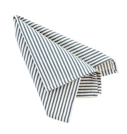 Navy Ticking Napkins - Set of 4