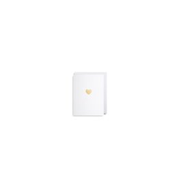 Wedding - Gold Heart Mini Card