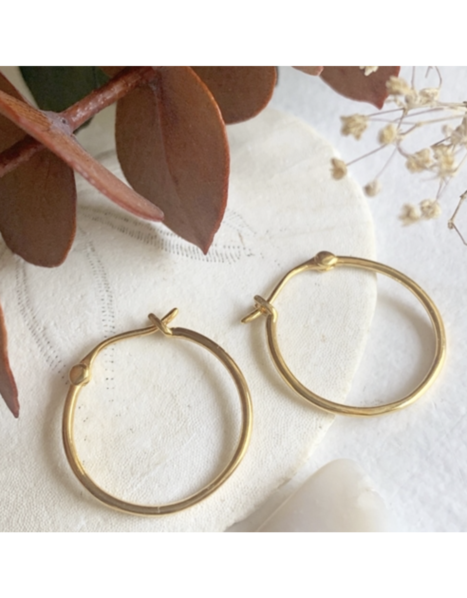 Pika & Bear Pecos 18mm Hoop Earings