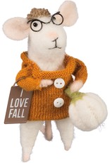 Felt Mouse - I Love Fall