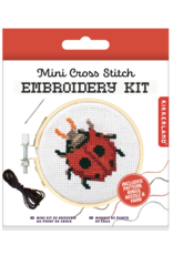 Mini Cross-Stitch Embroidery Kit - Ladybug