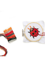 Mini Cross-Stitch Embroidery Kit - Ladybug