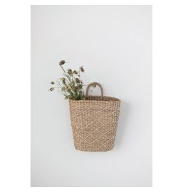 Hand-woven Seagrass Wall Basket