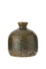 Stoneware Vase with Reactive Glaze