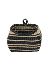 Seagrass Wall Baskets with Black Stripe