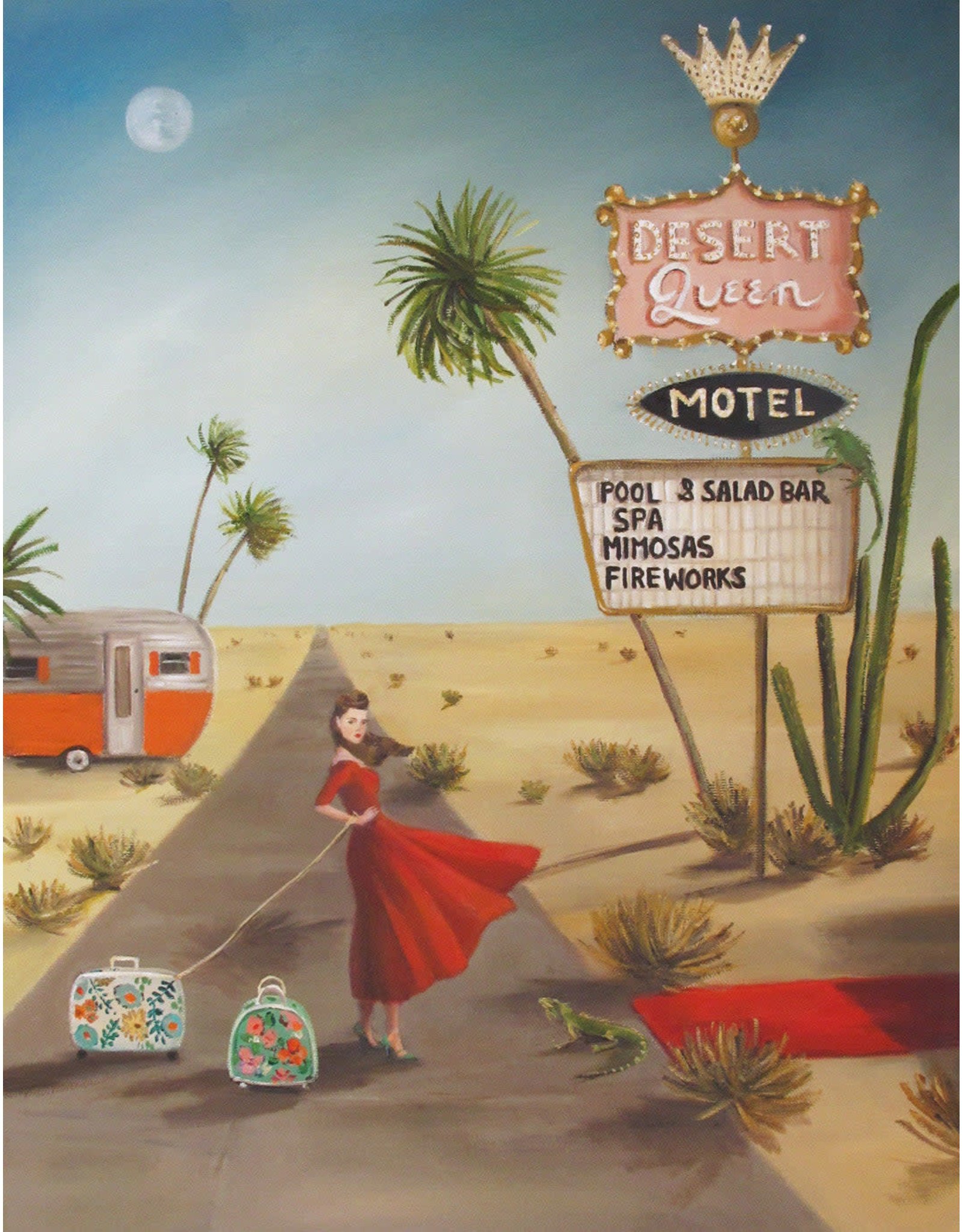 Janet Hill Studio Art Print - Desert Queen Motel - 8.5" x 11"