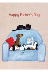 Father's Day - Dog Reading Paper