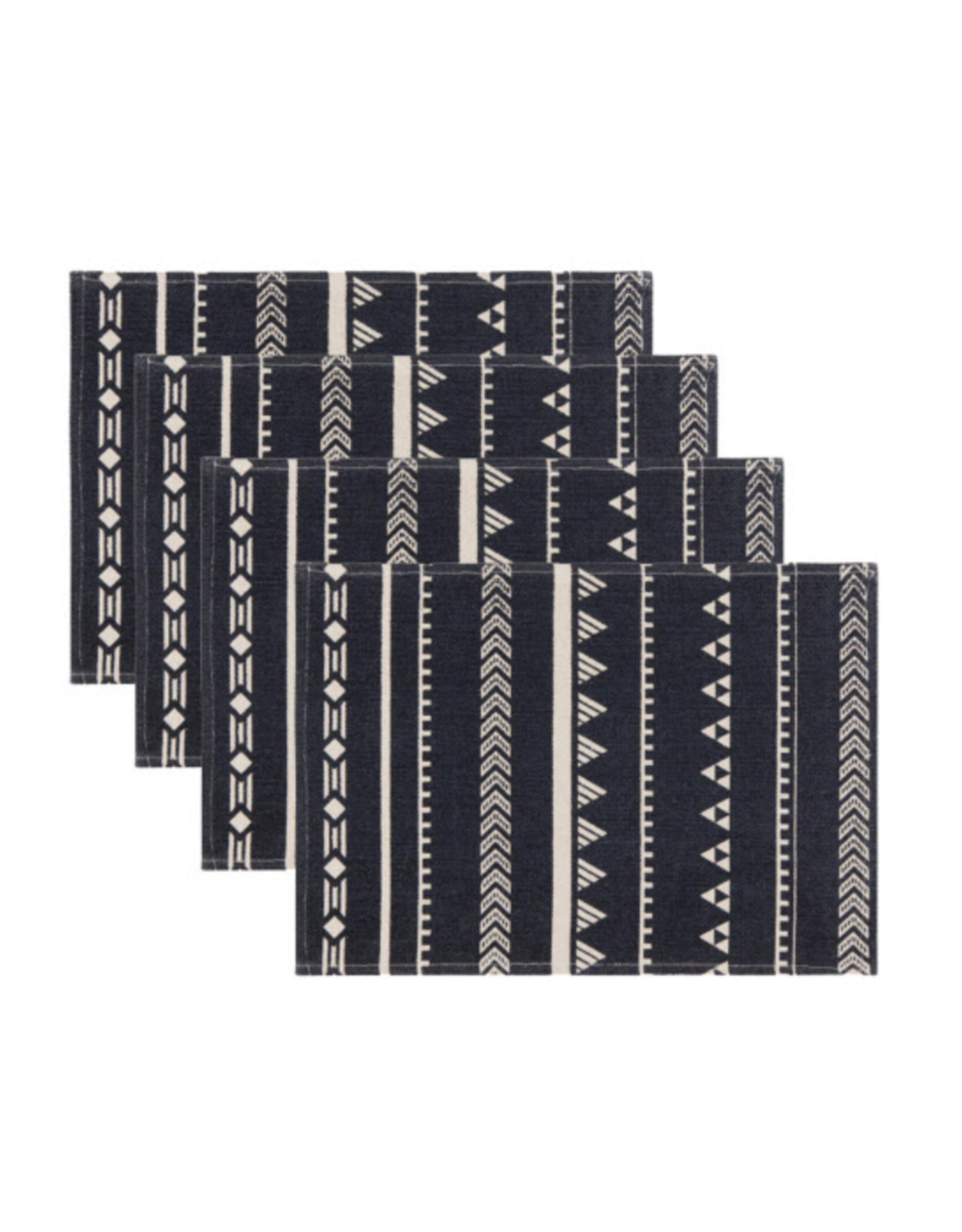 Symmetry Placemats Set of 4 - Midnight