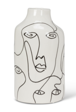 Medium Vase with Faces