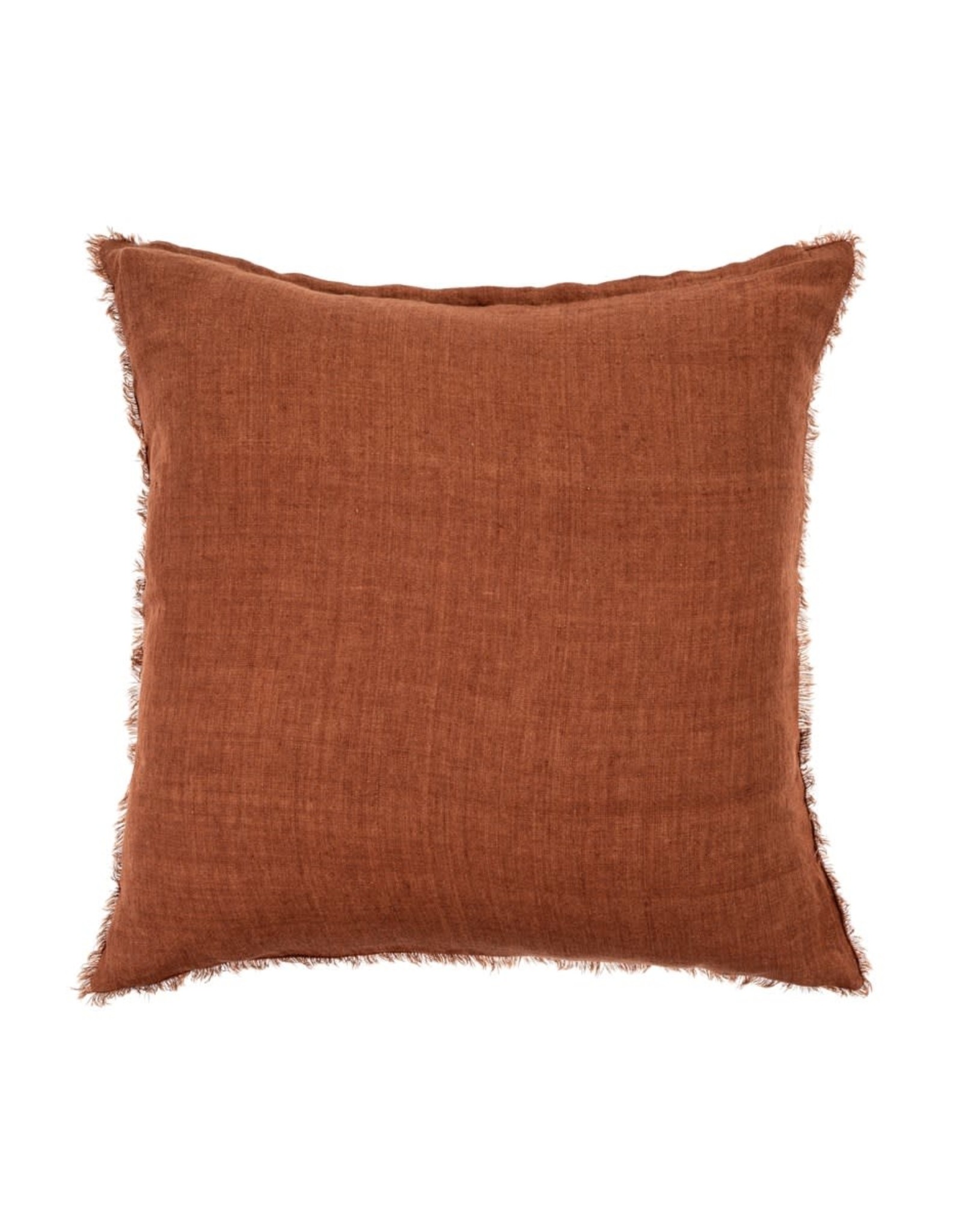 Lina Linen Pillow - Burnt Umber 24x24