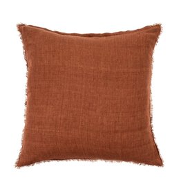 Lina Linen Pillow - Burnt Umber 24x24