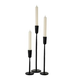 Luna Forged Candlestick - Black