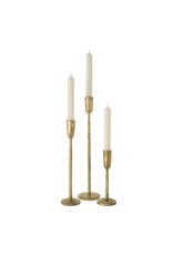 Luna Forged Candlestick - Gold
