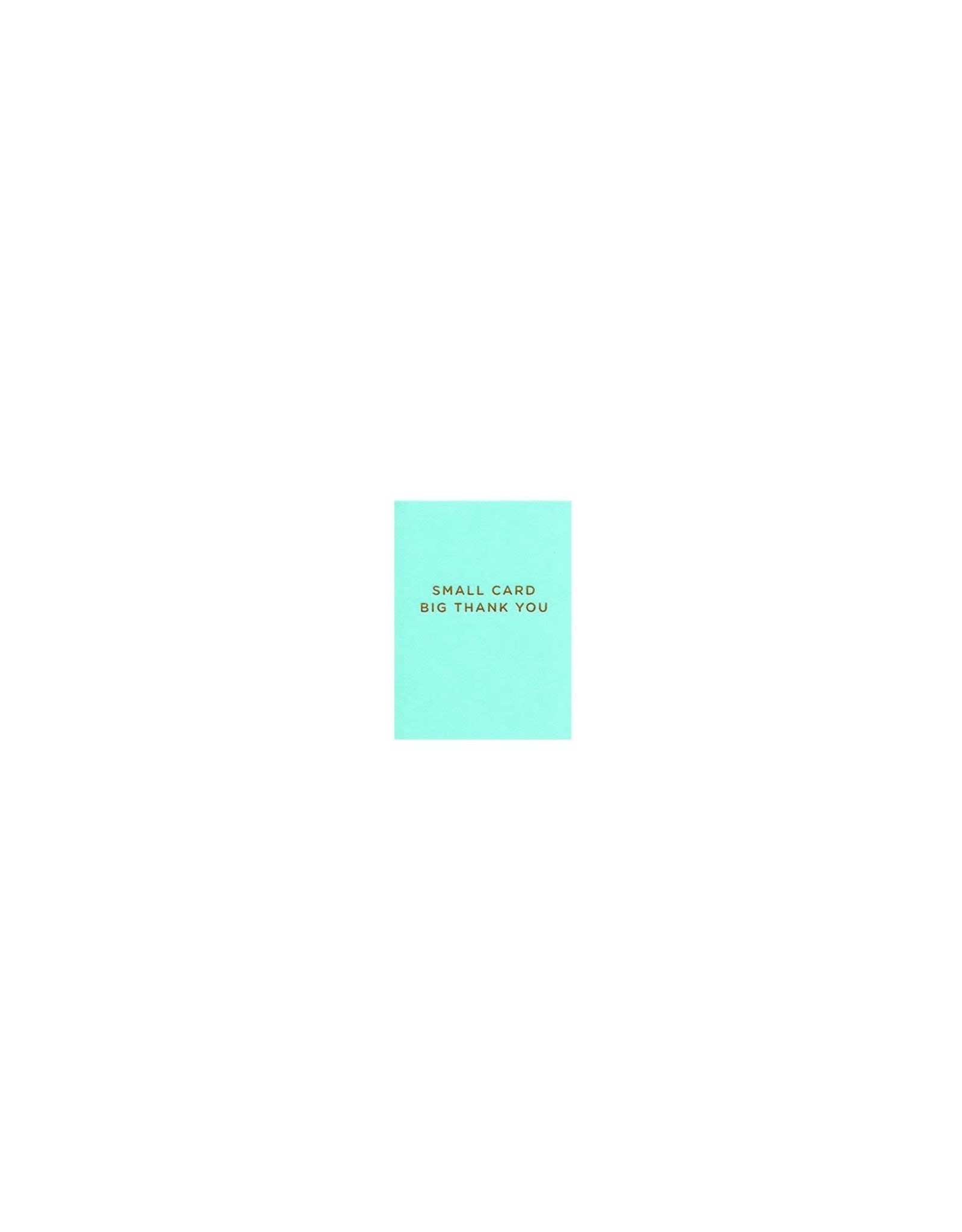 Thank You - Small Card Big Thank You Mini Card