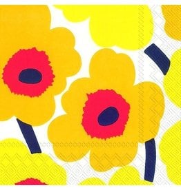 Marimekko Unikko Lunch Napkins - yellow