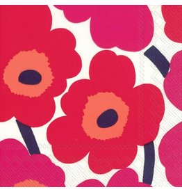 Marimekko Unikko Cocktail Napkin - Red