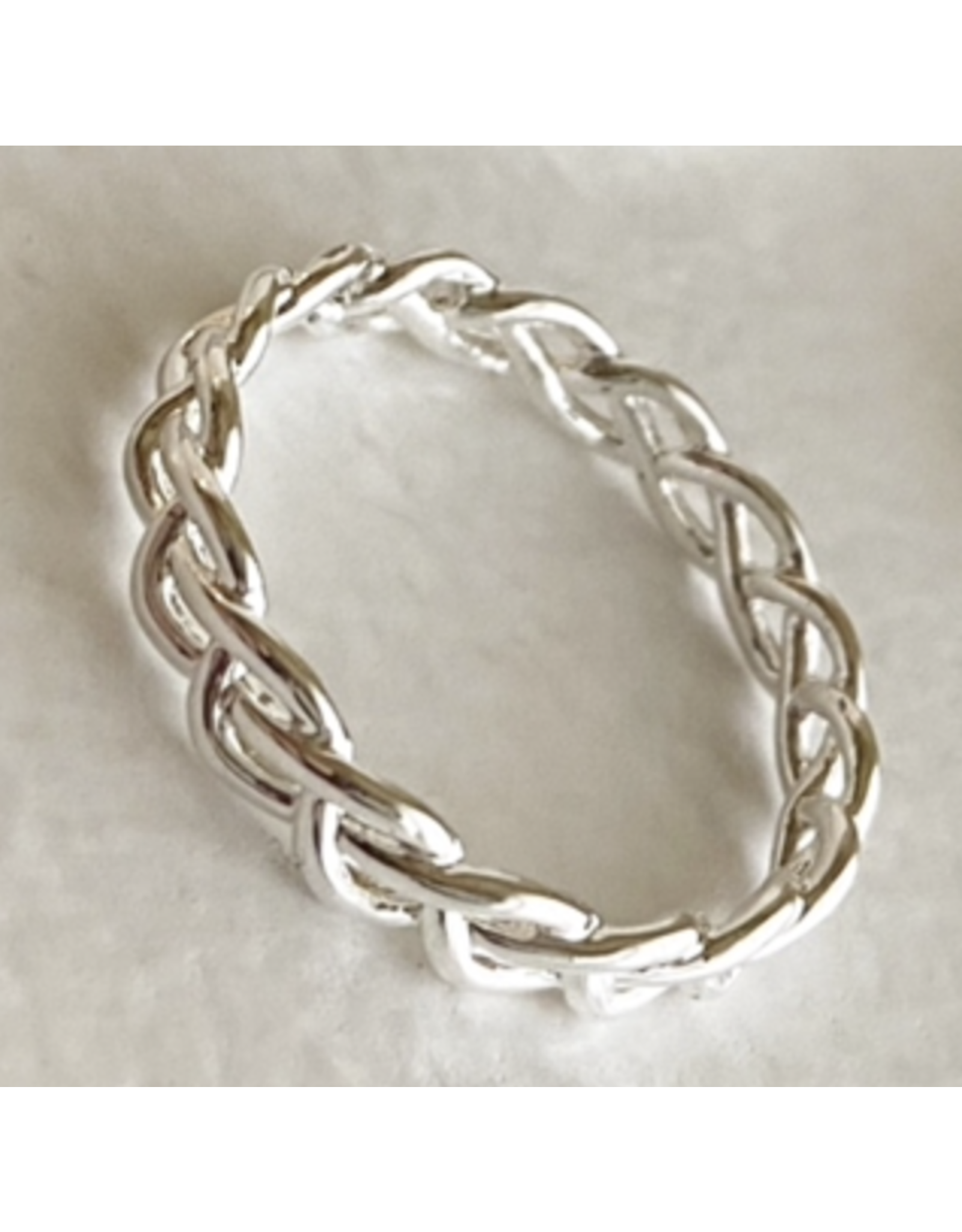 Pika & Bear Shelia Braided Ring - Silver
