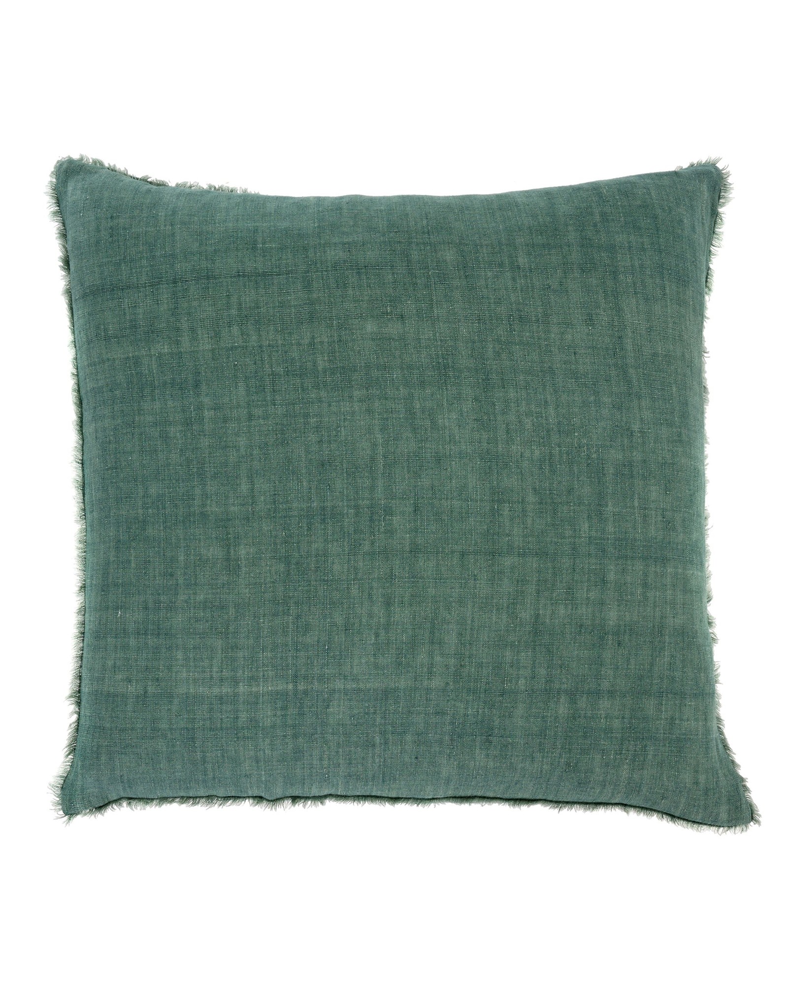 Lina Linen Pillow - Celeste Green- 24" x 24"