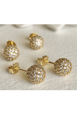 Pika & Bear Novasphere  Crystal Encrusted Ball Stud Earring