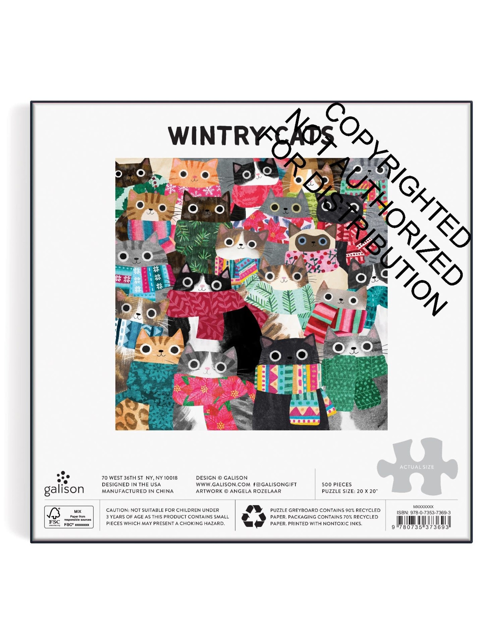 Wintry Cats - 500 Piece Puzzle