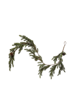 72" Faux Garland With Pinecones
