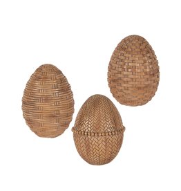 Embossed Wicker-Look Egg