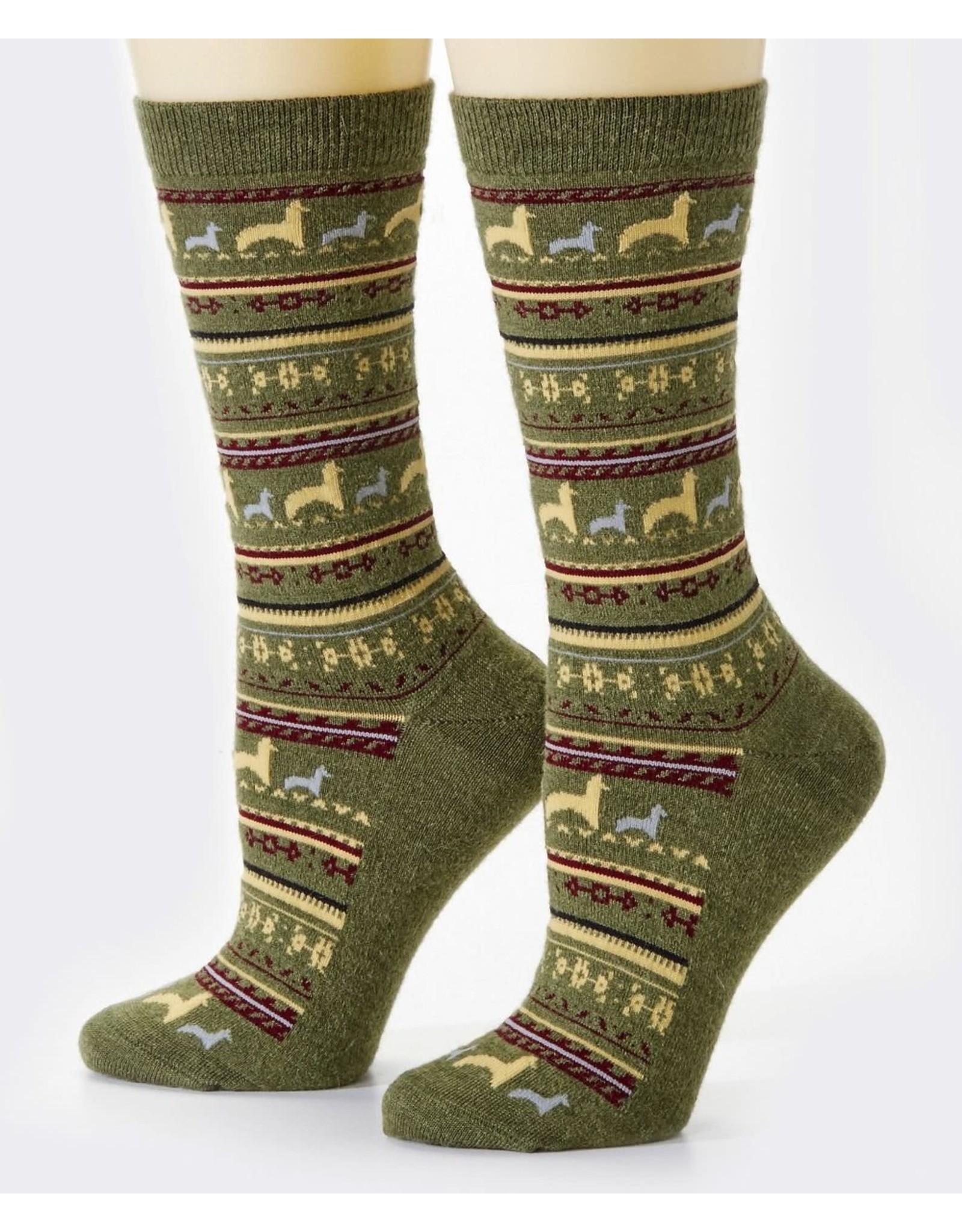 Pokoloko Alpaca Socks - Vintage Green