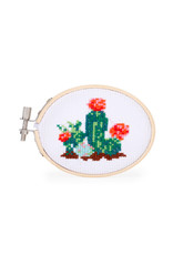 Mini Cross Stitch Embroidery Kit - Cactus