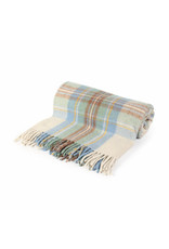 Patrick King Woollen Co. PK Highland Wool Throw - Muted Blue Stewart