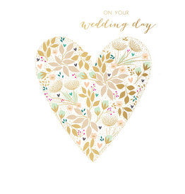 Wedding - On Your Wedding Day - Heart And Flowers