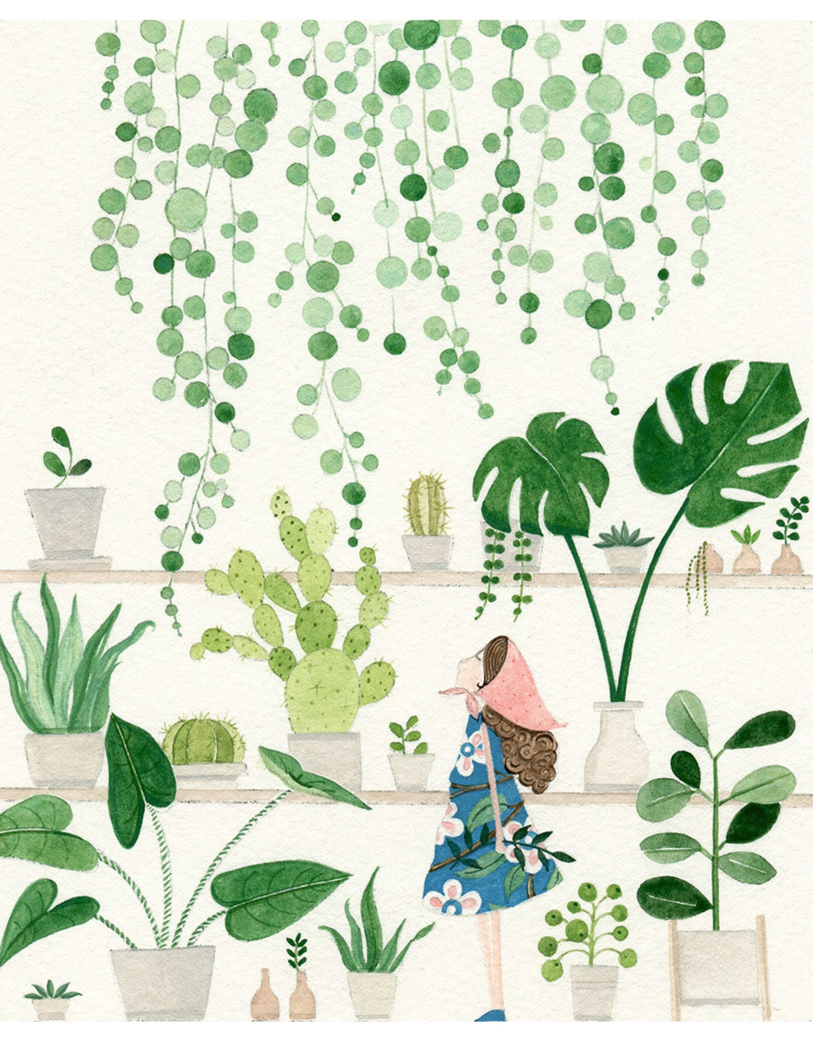 Just Because - Girl And Plants