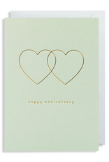 Anniversary - Linked Gold Hearts