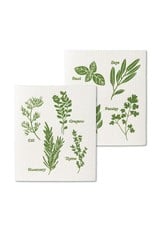 Assorted Herbs Swedish Dishcloths S/2