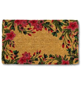 Pink Flower Border Doormat