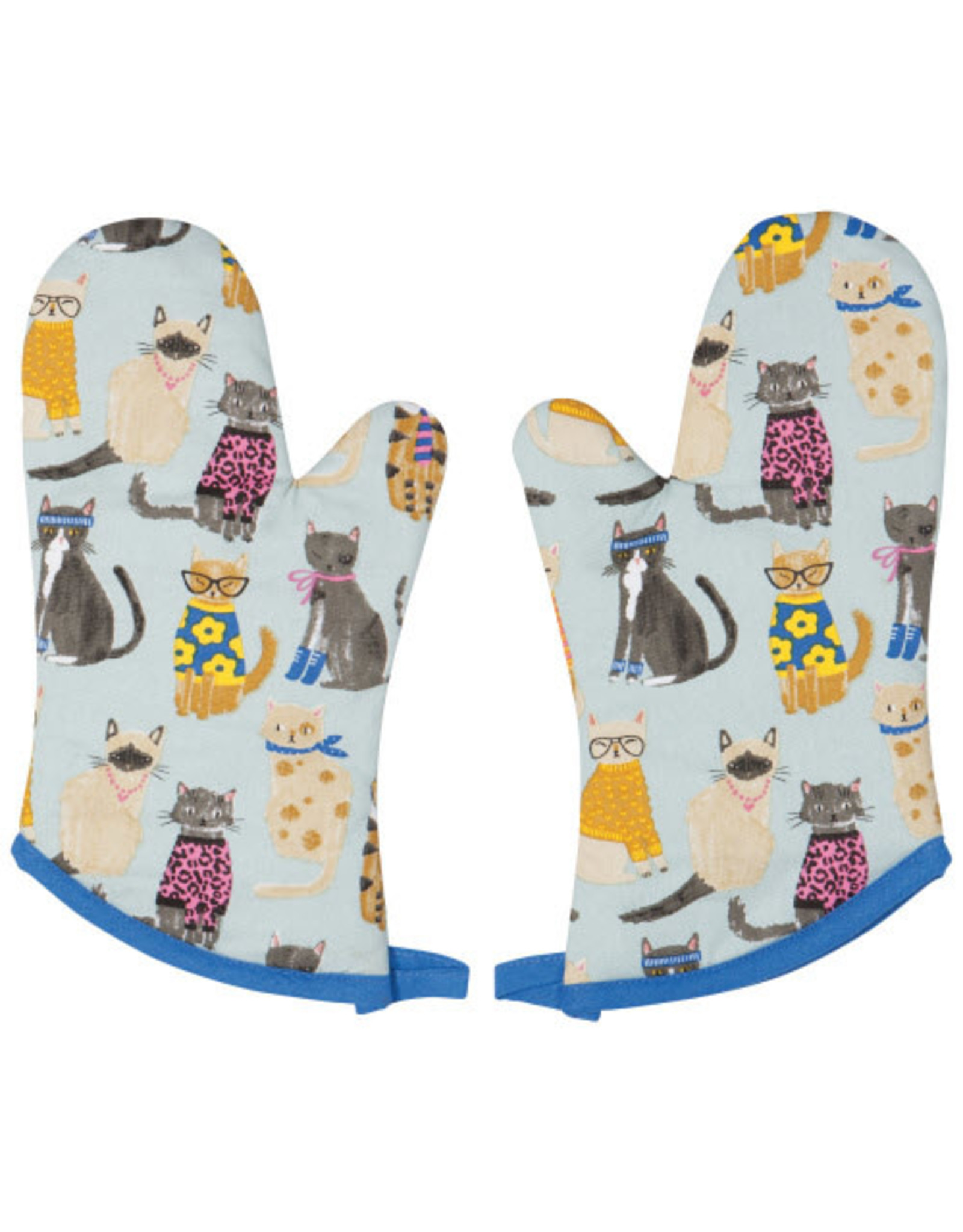 Feline Fine Oven Mitts - Set of 2