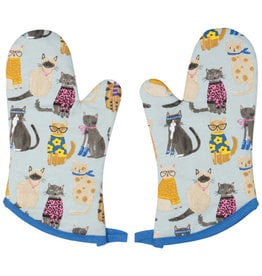 Feline Fine Oven Mitts - Set of 2