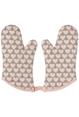 Heart Oven Mitts - Set of 2
